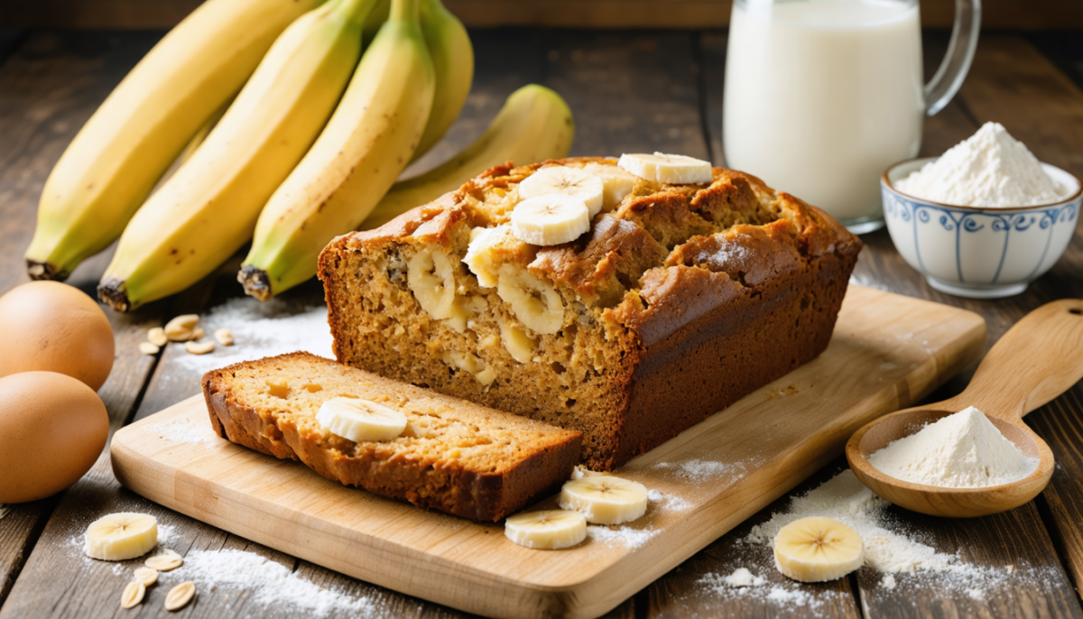 découvrez une recette simple et gourmande de pain à la banane moelleux sans œuf, idéale pour un dessert ou un goûter savoureux et facile à préparer.